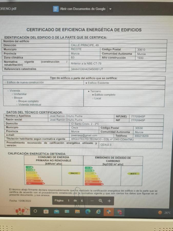 Aljibe De Monastrell Hostel Ricote Εξωτερικό φωτογραφία